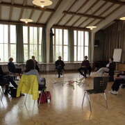 Gruppenfoto in Aktion